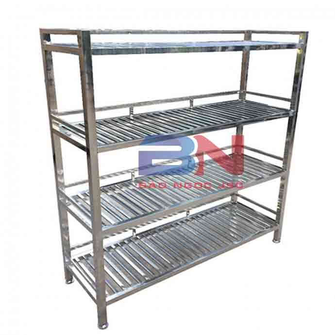 Giá nan inox 4 tầng